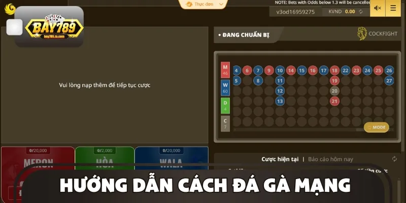 Chi tiết hướng dẫn cách đá gà mạng cho anh em