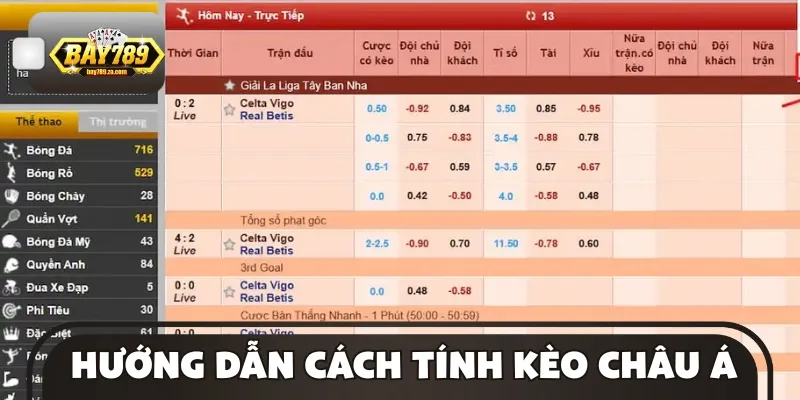 Tính tiền thưởng khi chơi kèo tỷ lệ cược chấp Asia